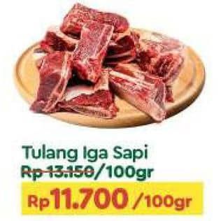 Promo Harga Iga Sapi per 100 gr - TIP TOP