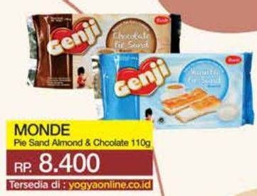 Promo Harga Monde Genji Pie Sand Chocolate, Vanilla 110 gr - Yogya