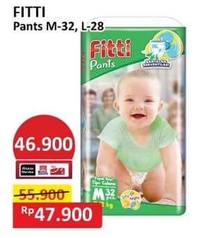 Promo Harga Fitti Pants M32, L28 28 pcs - Alfamart