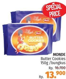 Promo Harga MONDE Butter Cookies 150 gr - LotteMart