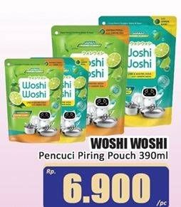 Promo Harga Woshi Woshi Dishwash  390 ml - Hari Hari