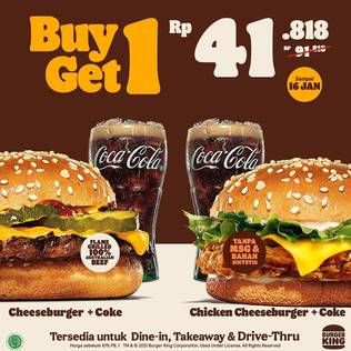 Cheeseburger + Coke/ Chicken Cheeseburger + Coke
