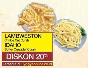 Promo Harga Lambweston Curah/IDAHO Butter Crusader Curah  - Yogya