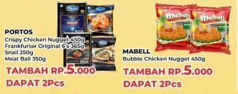 Porto's Nugget/Sosis/Bakso/Snail/Mabell Nugget