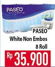 Promo Harga PASEO Toilet Tissue Non Emboss 8 roll - Hypermart