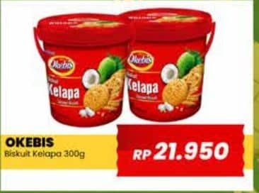 Promo Harga Okebis Biskuit Kelapa 300 gr - Yogya