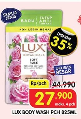 Promo Harga LUX Botanicals Body Wash All Variants 825 ml - Superindo