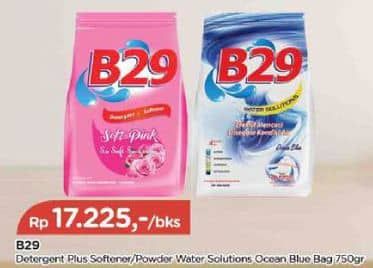 Promo Harga B29 Detergent + Softener Water Solution Ocean Blue, Soft Pink 777 gr - TIP TOP