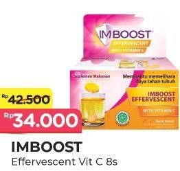 Promo Harga IMBOOST Effervescent with Vitamin C Orange 8 pcs - Alfamart