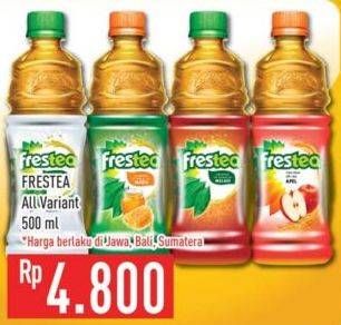 Promo Harga Frestea Minuman Teh All Variants 500 ml - Hypermart