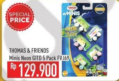 Promo Harga THOMAS & FRIEND Minis Neon Gitd Minis 5-pack PVJ69  - Hypermart