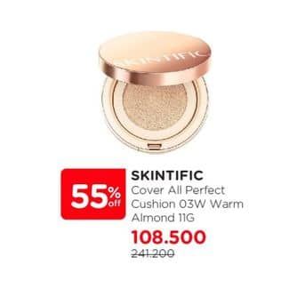 Promo Harga Skintific Cover All Perfect Cushion SPF35 Pa++++ 03W Warm Almond 11 gr - Watsons