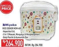 Promo Harga MIYAKO MCM-609 | Rice Cooker  - Hypermart