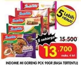 Promo Harga Indomie Mi Goreng Rendang, Aceh, Ayam Pop, Sambal Matah, Sambal Rica Rica 85 gr - Superindo