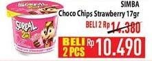 Promo Harga SIMBA Cereal Choco Chips Susu Strawberry 20 gr - Hypermart