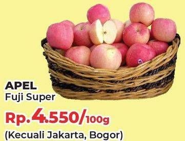 Promo Harga Apel Fuji Super per 100 gr - Yogya