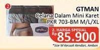 Promo Harga GT MAN Celana Dalam Pria PKR 703-BM 3 pcs - Alfamidi