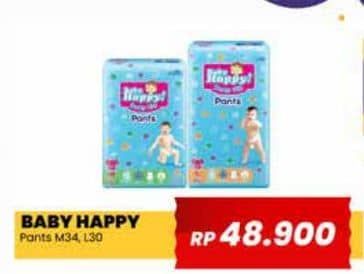 Promo Harga Baby Happy Body Fit Pants M34, L30 30 pcs - Yogya