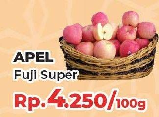 Promo Harga Apel Fuji Super per 100 gr - Yogya