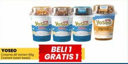 Promo Harga YOSEO Creamix Thick Yogurt All Variants 110 gr - Yogya