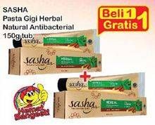 Promo Harga SASHA Toothpaste Anti Bacterial 150 gr - Indomaret