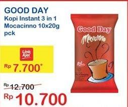 Promo Harga Good Day Instant Coffee 3 in 1 per 10 sachet 20 gr - Indomaret