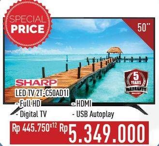 Promo Harga SHARP 2T-C50AD1i Full-HD 50"  - Hypermart