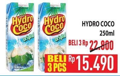 Promo Harga Hydro Coco Minuman Kelapa Original 250 ml - Hypermart