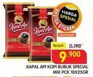 Promo Harga Kapal Api Kopi Bubuk Special Mix per 10 sachet 25 gr - Superindo