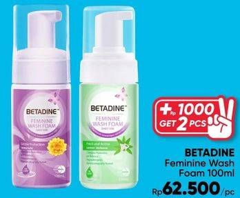 Promo Harga Betadine Feminine Wash Foam 100 ml - Guardian
