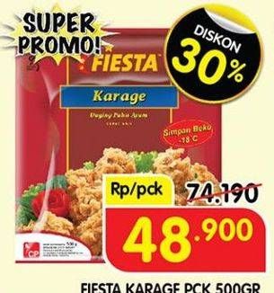 Promo Harga Fiesta Ayam Siap Masak Karage 500 gr - Superindo