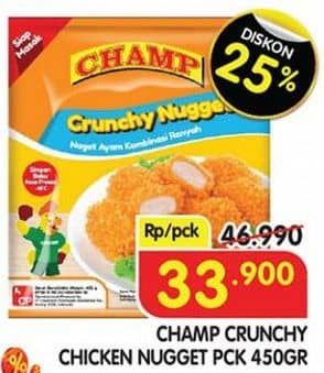 Promo Harga Champ Nugget Crunchy Nugget 450 gr - Superindo