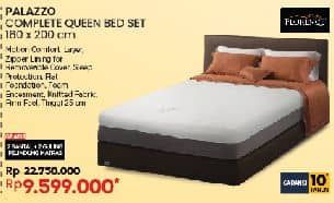 Promo Harga Florence Palazzo Complete Queen Bed Set 160 X 200 Cm  - COURTS