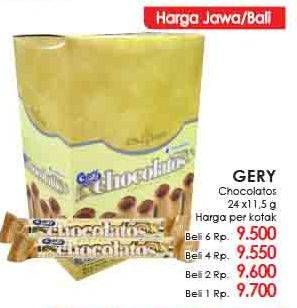 Promo Harga CHOCOLATOS Wafer Roll per 24 pcs 11 gr - LotteMart