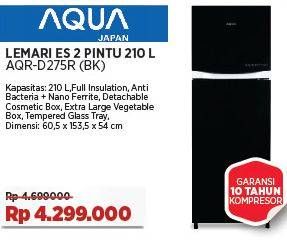 Promo Harga Aqua AQR-D275 Black  - COURTS