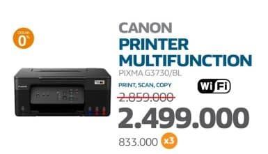 Promo Harga Canon Pixma G3730 Printer 3-in-1  - Electronic City