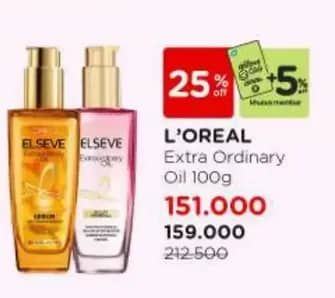 Promo Harga Loreal Elseve Extraordinary Oil 100 ml - Watsons