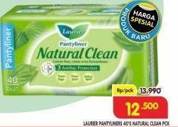 Promo Harga Laurier Pantyliner Natural Clean 40 pcs - Superindo