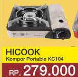 Promo Harga HICOOK Kompor Portable KC104  - Yogya