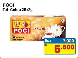 Promo Harga Cap Poci Teh Celup Asli per 25 pcs 2 gr - Indomaret