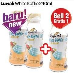 Promo Harga Luwak White Koffie Ready To Drink 240 ml - Carrefour