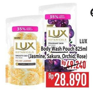 Promo Harga LUX Botanicals Body Wash Velvet Jasmine, Sakura Bloom, Magical Orchid, Soft Rose 825 ml - Hypermart