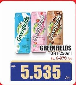Promo Harga Greenfields UHT 250 ml - Hari Hari