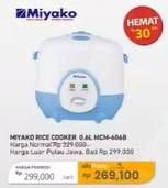 Promo Harga Miyako MCM-606 B Magic Com  - Carrefour