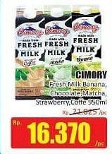 Promo Harga CIMORY Fresh Milk Banana, Chocolate, Matcha, Strawberry, Coffee 950 ml - Hari Hari