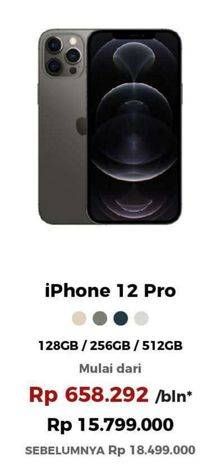 Promo Harga APPLE iPhone 12 Pro 128 GB, 256 GB, 512 GB 1 pcs - Erafone