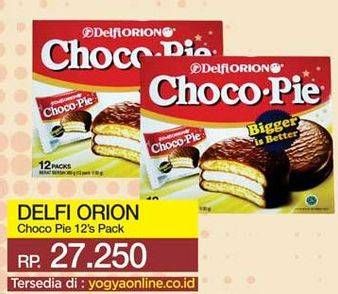 Promo Harga DELFI Orion Choco Pie Original per 12 pcs 30 gr - Yogya