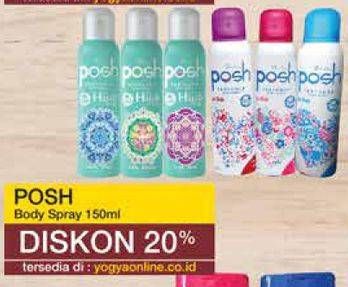 Promo Harga POSH Perfumed Body Spray 150 ml - Yogya