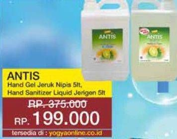 Promo Harga ANTIS Hand Sanitizer 5000 ml - Yogya