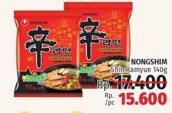 Promo Harga NONGSHIM Noodle Shin Ramyun Spicy Mushroom 140 gr - LotteMart